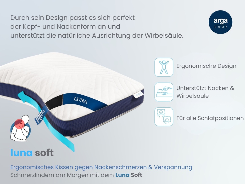 AH Luna Soft – Komfort-Nackenkissen	
